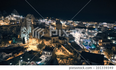 Night Goreme village lights Night Goreme village lights 101339349