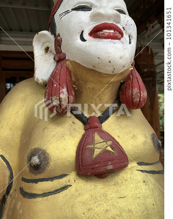 Javanese garden gnome used as decorations on the Javanese parks and gardens all around the Indonesia, beautiful art Javanese garden gnome used as decorations on the Javanese parks and gardens all around the Indonesia, beautiful art 101341651