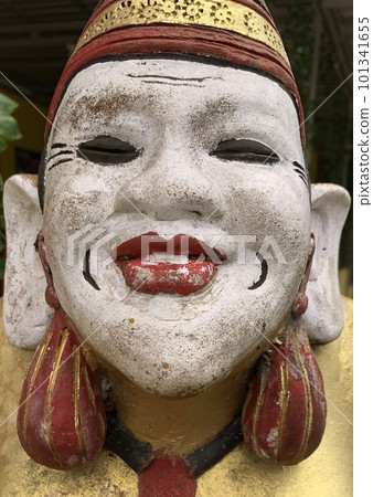 Javanese garden gnome used as decorations on the Javanese parks and gardens all around the Indonesia, beautiful art Javanese garden gnome used as decorations on the Javanese parks and gardens all around the Indonesia, beautiful art 101341655