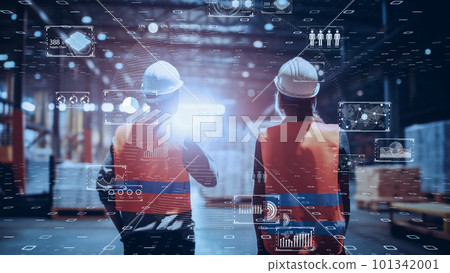 人工智能自動化倉庫中的高效物流流程,使用最新技術和人工智能實現倉庫和物流的現代化 人工智能自動化倉庫中的高效物流流程,使用最新技術和人工智能實現倉庫和物流的現代化 101342001