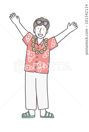 man enjoying travel 101342114