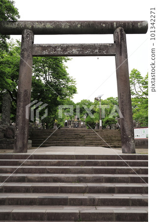 Scenery of the torii gate at Nanshu Cemetery Scenery of the torii gate at Nanshu Cemetery 101342271