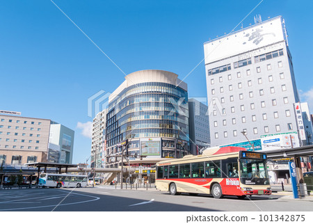 車站前的風景 長野站善光寺出口 車站前的風景 長野站善光寺出口 101342875