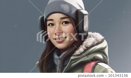 來到滑雪場的女性、單板滑雪者和滑雪者(生成式 AI) 來到滑雪場的女性、單板滑雪者和滑雪者(生成式 AI) 101343136