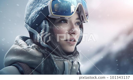 來到滑雪場的女性、單板滑雪者和滑雪者(生成式 AI) 來到滑雪場的女性、單板滑雪者和滑雪者(生成式 AI) 101343137