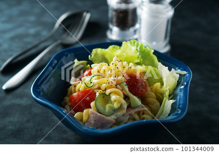 Macaroni (fusilli) salad Macaroni (fusilli) salad 101344009