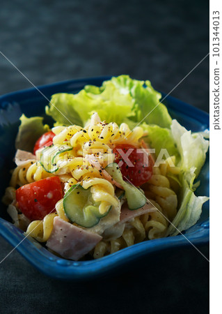 Macaroni (fusilli) salad Macaroni (fusilli) salad 101344013