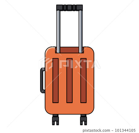 Illustration of a suitcase seen from behind 101344105