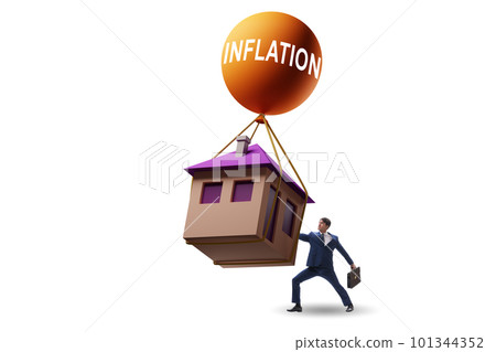 Concept of housing prices inflation 101344352