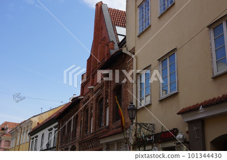Lithuania Vilnius Colorful streets around Vilnius University Lithuania Vilnius Colorful streets around Vilnius University 101344430