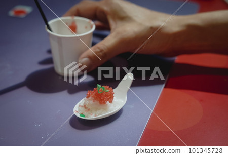 福岡著名明太子的食物樣本 福岡著名明太子的食物樣本 101345728