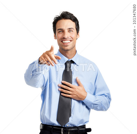 Businessman portrait, you or pointing hands in employment opportunity, candidate choice or selection on studio background. Smile, happy or choosing worker finger in vote or optimism gesture on mockup Businessman portrait, you or pointing hands in employment opportunity, candidate choice or selection on studio background. Smile, happy or choosing worker finger in vote or optimism gesture on mockup 101347680