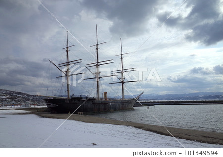 冬天的海洋丸風景_江差 冬天的海洋丸風景_江差 101349594