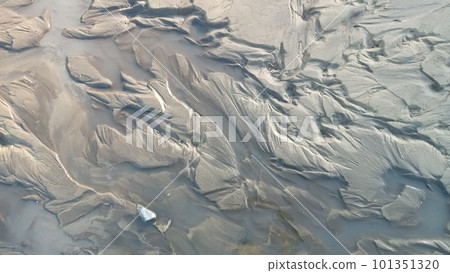Dirty wet sand, grunge horizontal shabby background close-up. Blurry image of sand pattern. Abstract nature background. Dirty wet sand, grunge horizontal shabby background close-up. Blurry image of sand pattern. Abstract nature background. 101351320