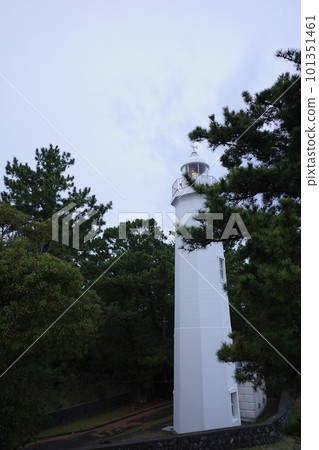 White Shimizu lighthouse in Miho no Matsubara 101351461