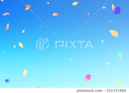 Background material _ falling snow _ colorful _ sky Background material _ falling snow _ colorful _ sky 101351988