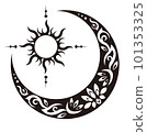 Tribal sun and moon 101353325
