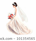  Bride with a bouquet 101354565