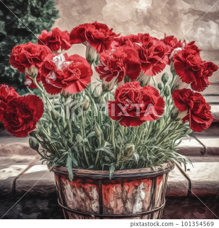 Red carnation 101354569
