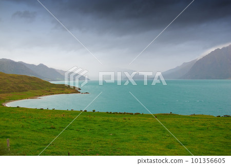 A photo of landscape close to Milford Sound, New Zealand A photo of landscape close to Milford Sound, New Zealand 101356605