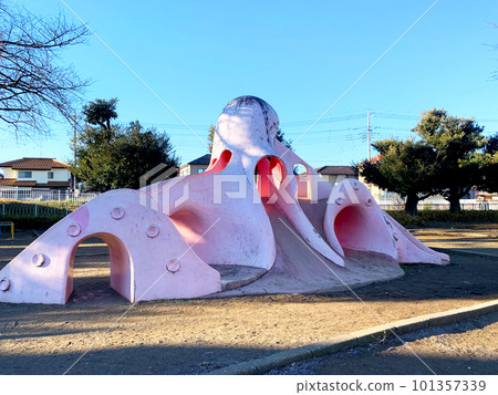 日本遊樂場設備滑梯 Octopus Park Fukaya City 101357339