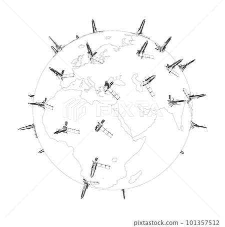 Oil rigs on Earth 101357512