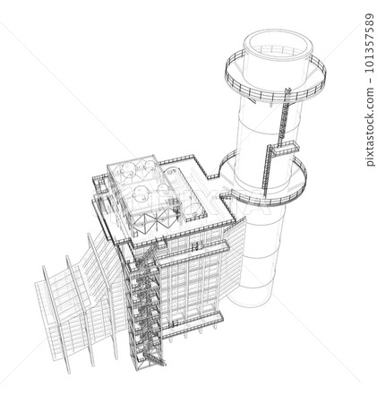 Industrial equipment. 3d illustration 101357589