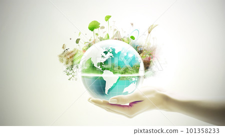 Global environment image background material 101358233