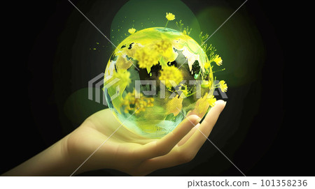 Global environment image background material 101358236