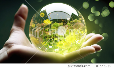 Global environment image background material 101358240