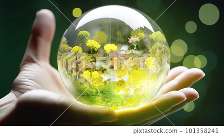 Global environment image background material 101358241