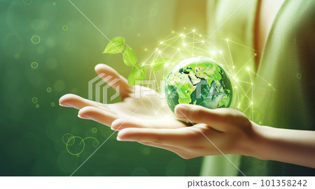 全球環境形象背景素材 101358242