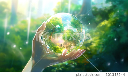 Global environment image background material Global environment image background material 101358244