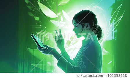 Global environment image background material 101358318