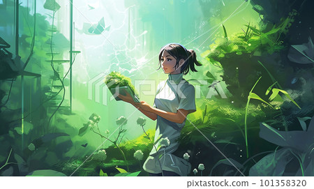 Global environment image background material Global environment image background material 101358320