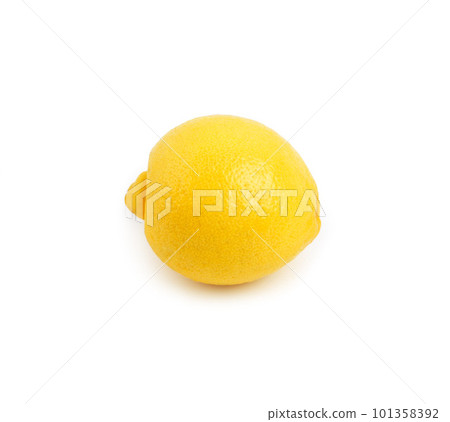 Time to get zesty. Studio shot of a single lemon isolated on white. 101358392