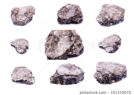 Collection of stone mineral Heylandite Collection of stone mineral Heylandite 101359078