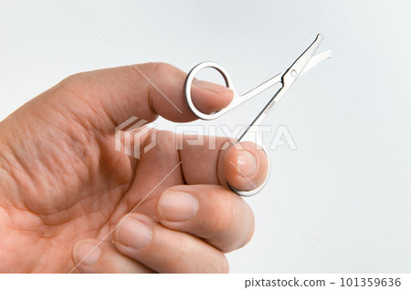 hand held nose hair scissors hand held nose hair scissors 101359636
