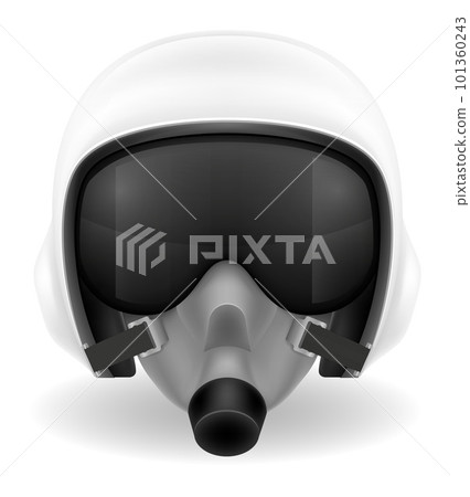 modern pilot helmet for a fighter or combat helicopter vector illustration modern pilot helmet for a fighter or combat helicopter vector illustration 101360243