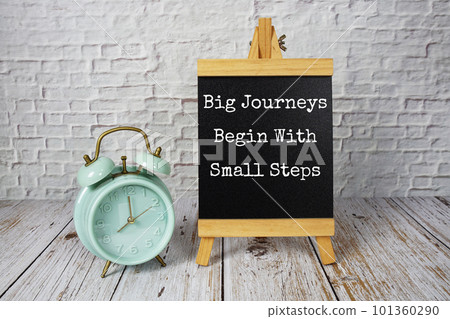 Big Journeys begin with small steps text message motivational and inspiration quote Big Journeys begin with small steps text message motivational and inspiration quote 101360290