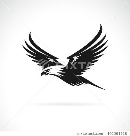 Vector of an eagle design on white background. Easy editable layered vector illustration. Bird. Wild Animals. Vector of an eagle design on white background. Easy editable layered vector illustration. Bird. Wild Animals. 101361518