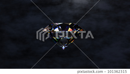 3D illustration of diamonds 101362315