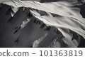 snow mountain seen from above 101363819