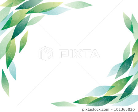 Leaf watercolor grunge frame Leaf watercolor grunge frame 101363820