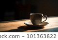 Coffee cup placed on the table 101363822