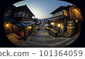 Atmospheric hot spring town 101364059