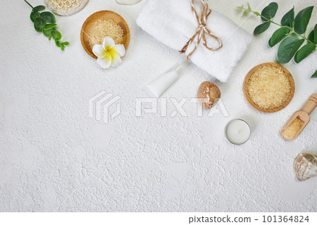 Spa background with a space for a text, flat lay, top view Spa background with a space for a text, flat lay, top view 101364824