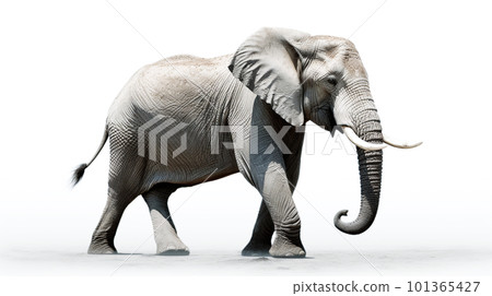 elephant on white background 101365427