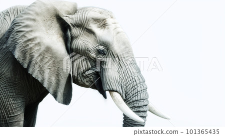 白色背景上的大象 白色背景上的大象 101365435