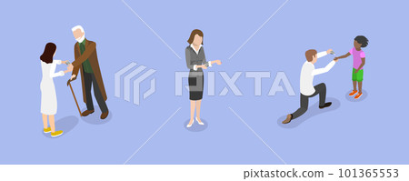 3D Isometric Flat Vector Set of Blood Sugar Level 3D Isometric Flat Vector Set of Blood Sugar Level 101365553